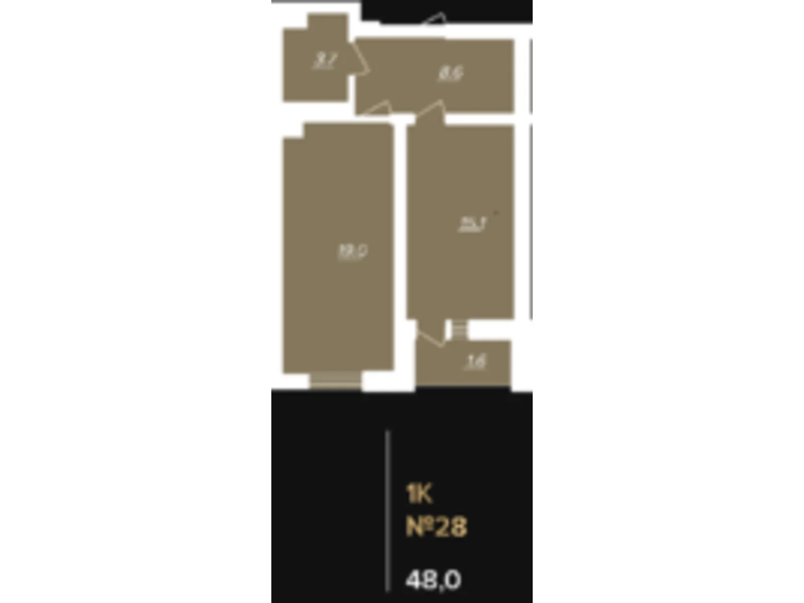 Продается 1-комнатная квартира 48 кв. м в Львове, цена: 134400 $