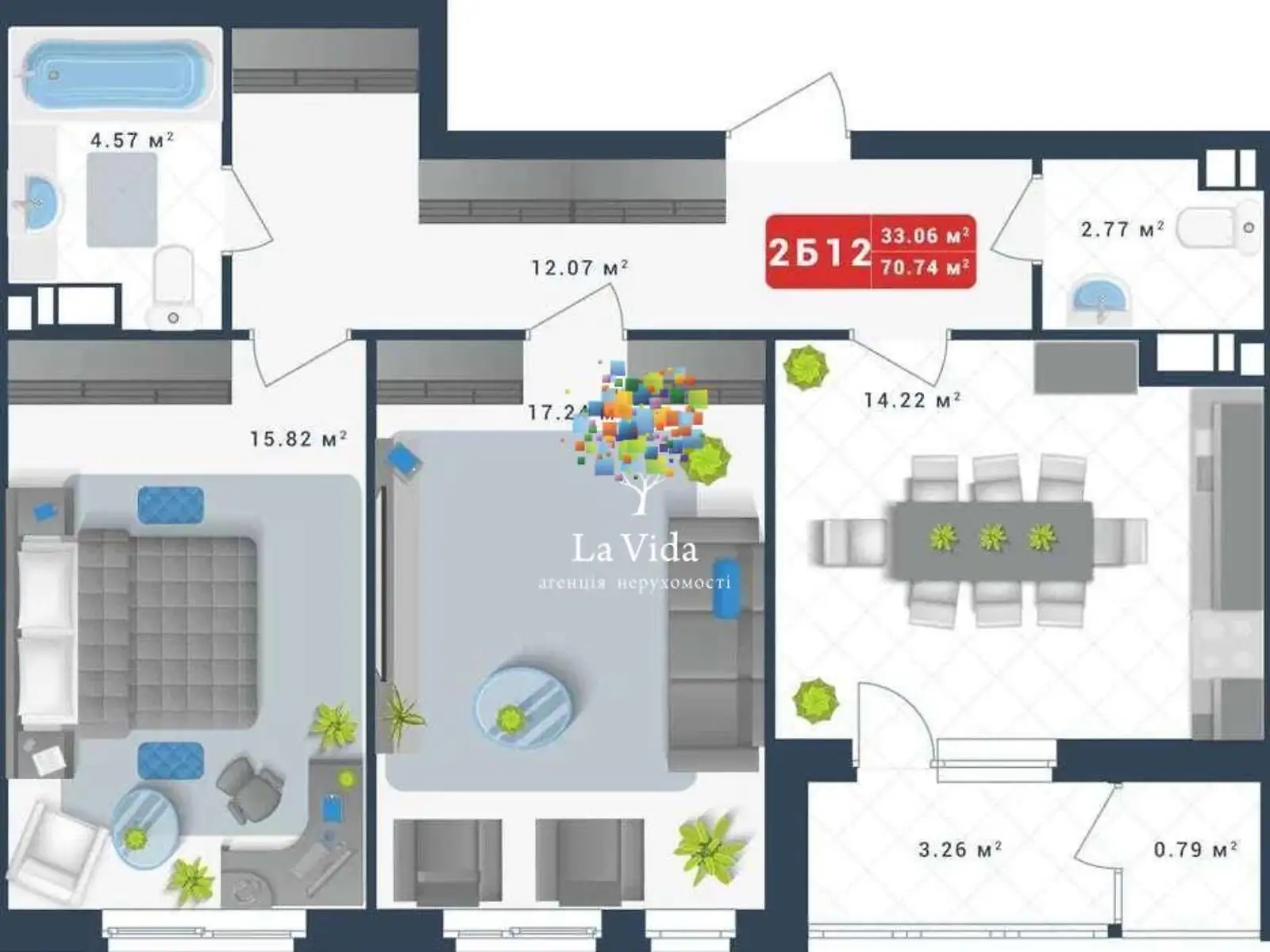 Продается 2-комнатная квартира 70.74 кв. м в Киеве, ул. Глеба Бабича(Канальная), 8