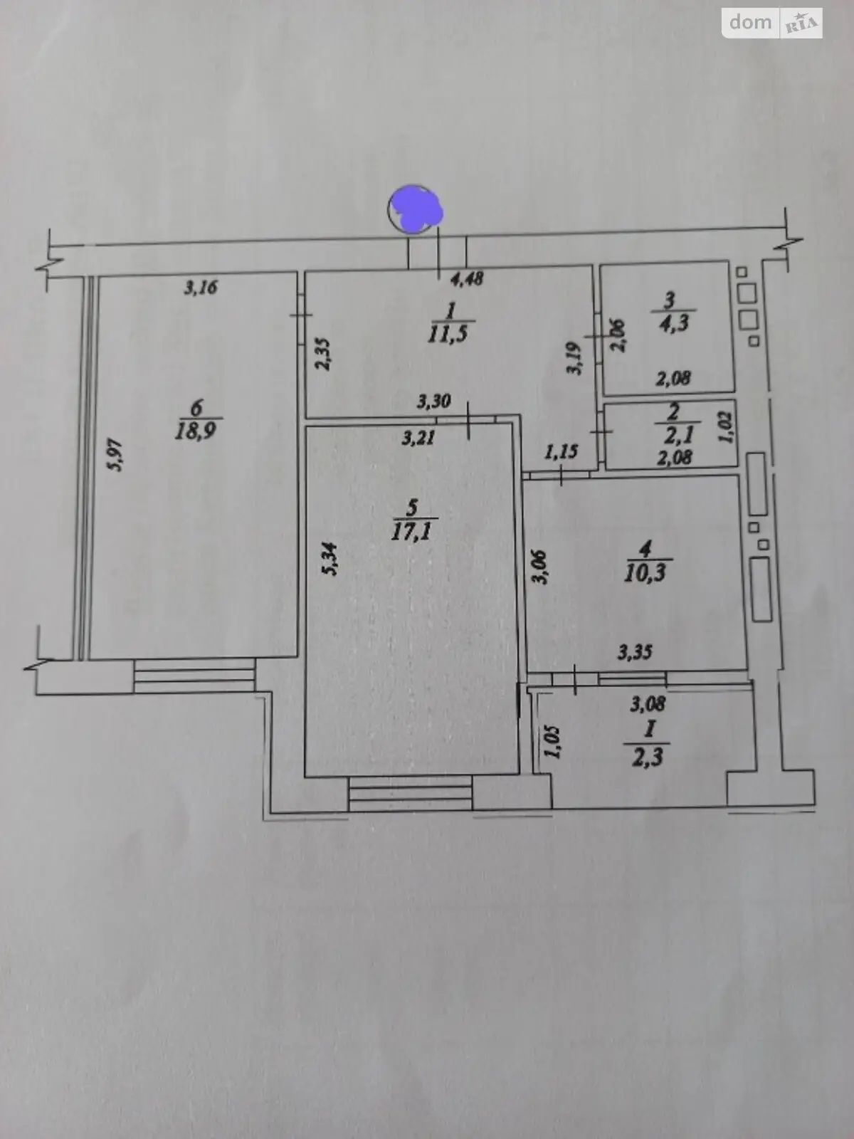 Продается 2-комнатная квартира 66.5 кв. м в Хмельницком, ул. Шевченко, 4Б