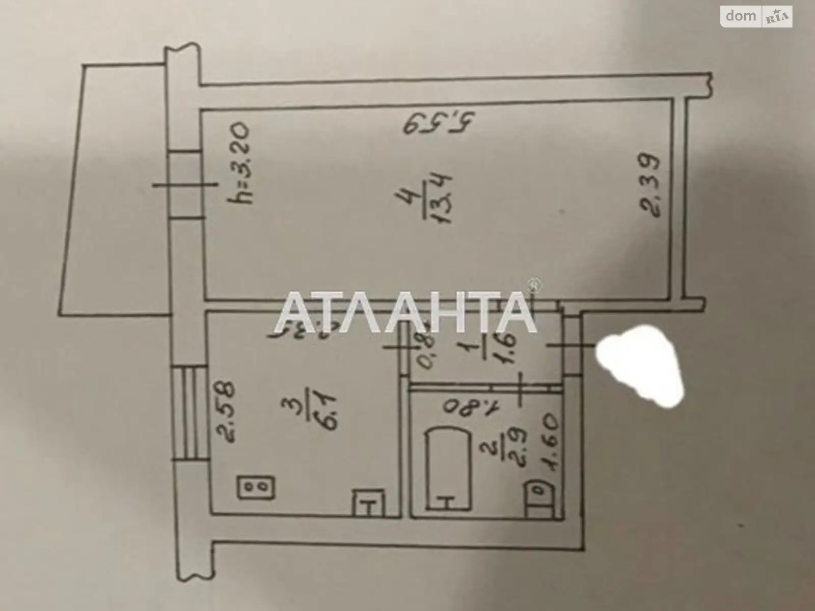 Продается 1-комнатная квартира 25 кв. м в Одессе, ул. Столбовая - фото 1