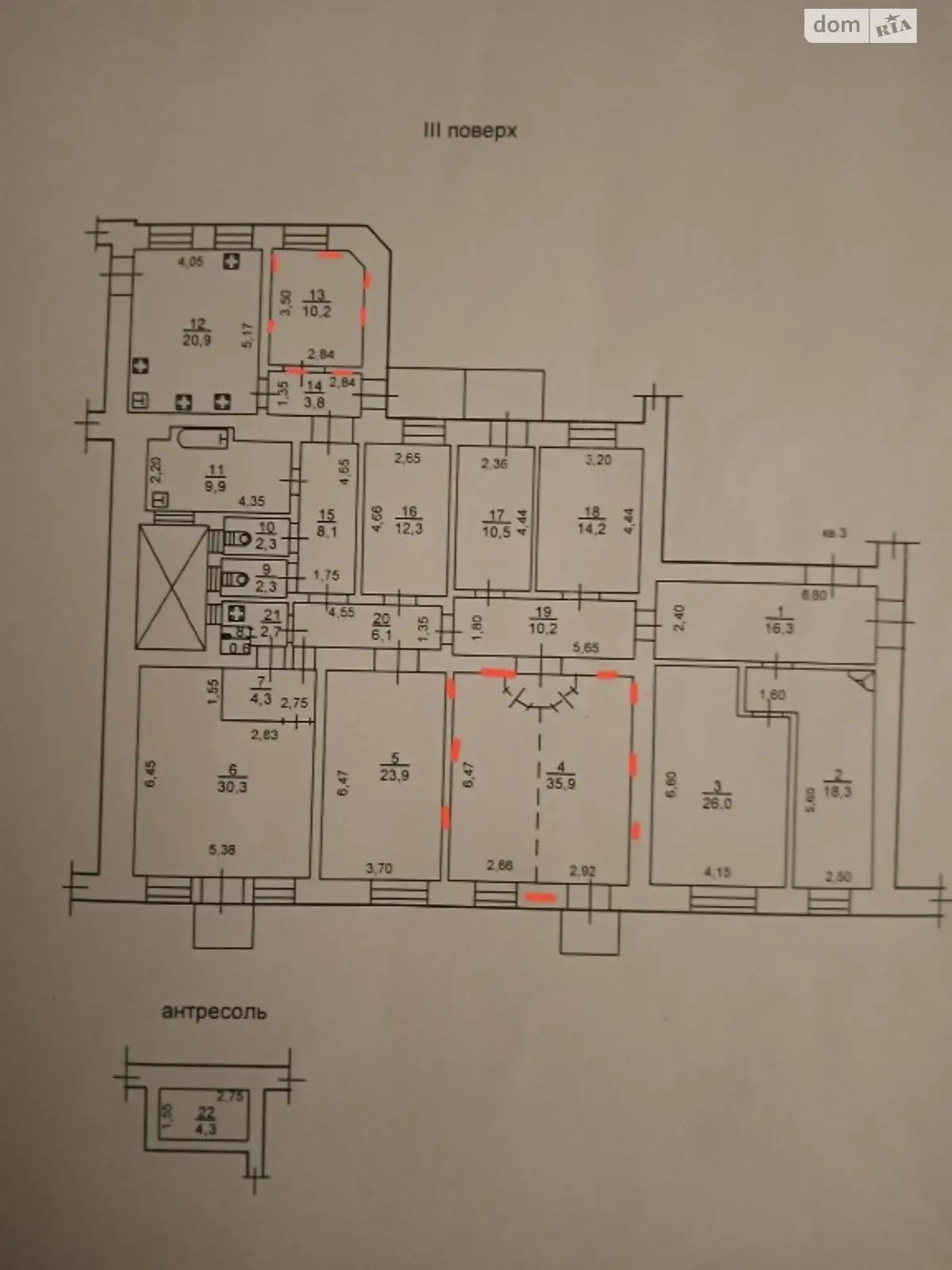 Продается комната 46.1 кв. м в Одессе, цена: 38000 $