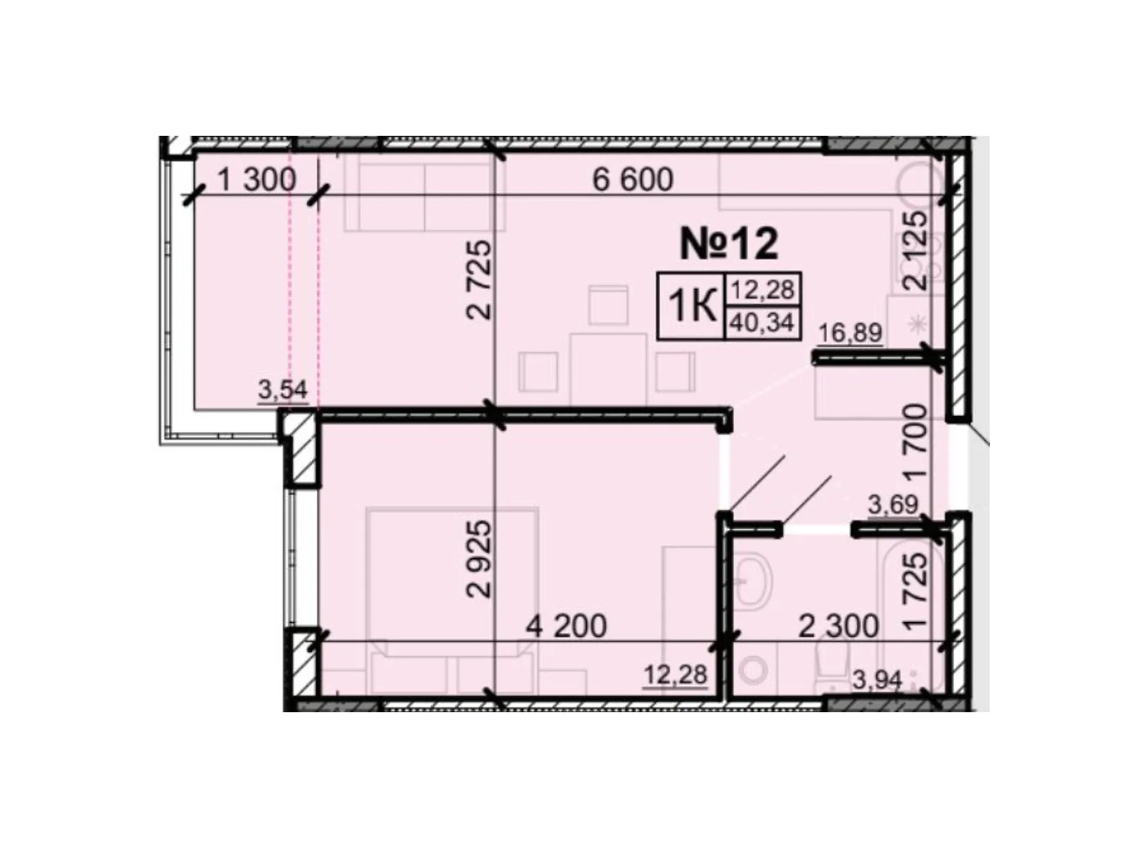 Продається 1-кімнатна квартира 40.1 кв. м у Одесі, цена: 34887 $ - фото 1