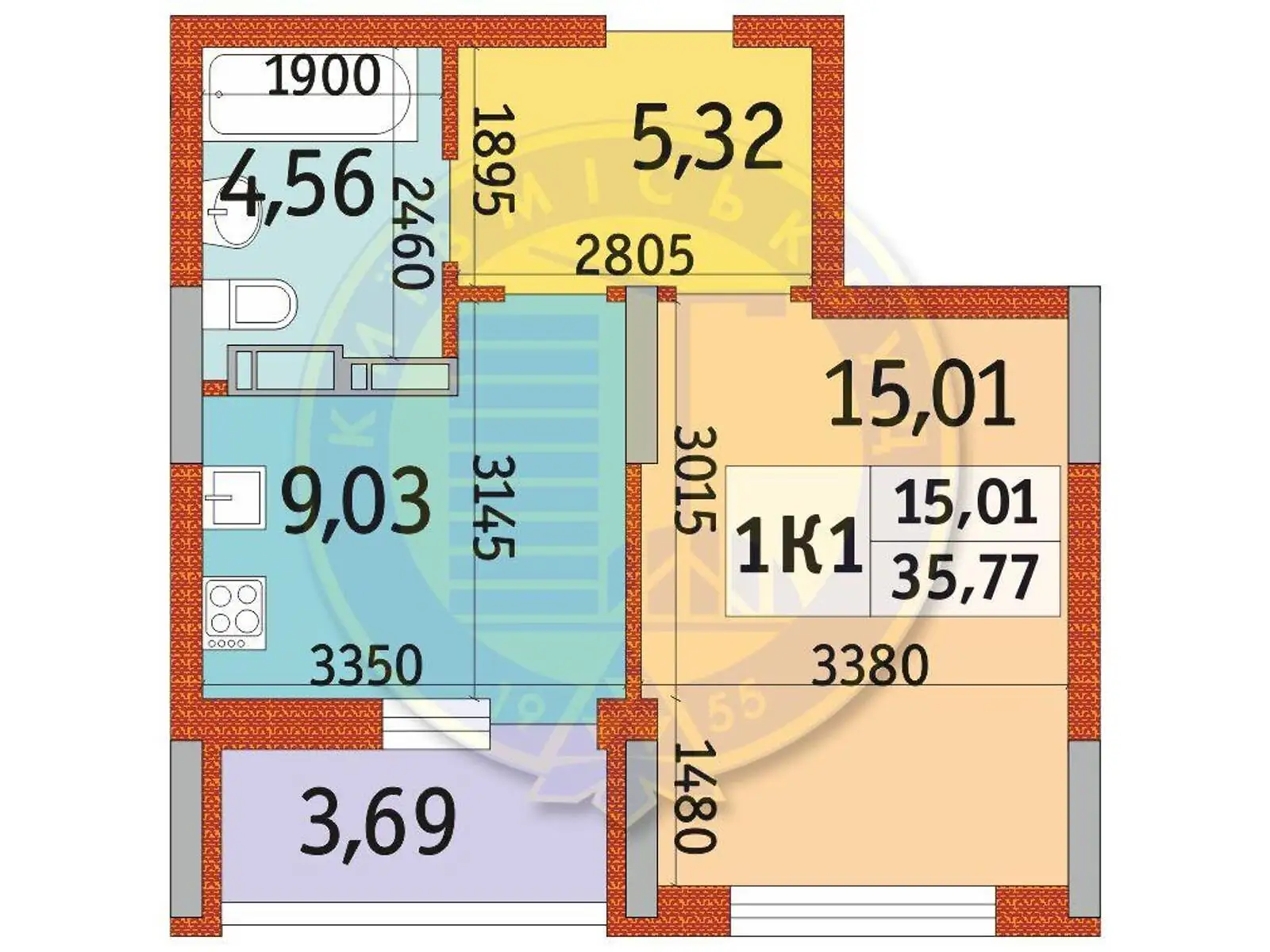 Продается 1-комнатная квартира 35 кв. м в Киеве, просп. Отрадный, 93/2