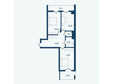 Продается 2-комнатная квартира 79.67 кв. м в Черновцах, цена: 75687 $