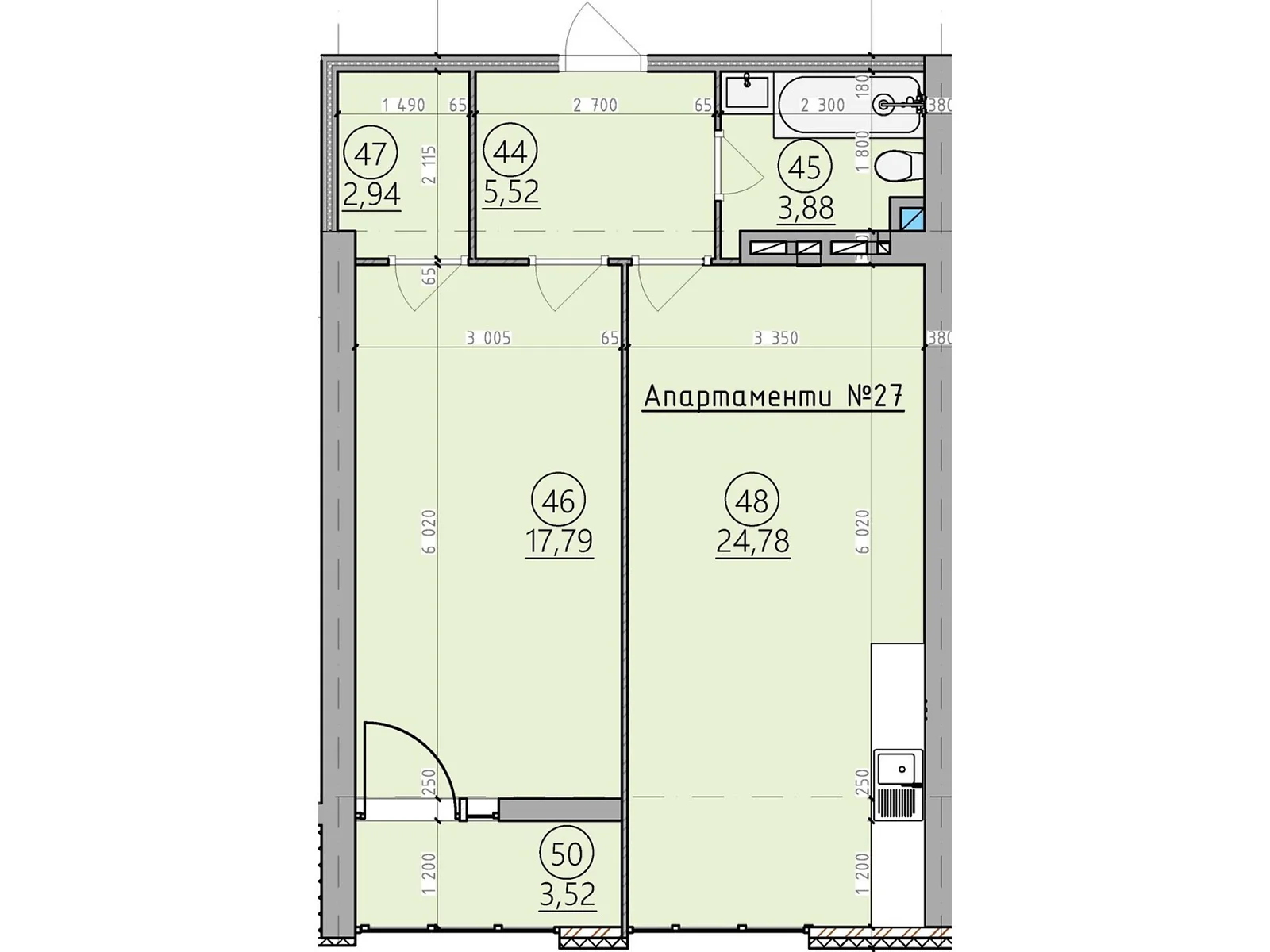 Продается 2-комнатная квартира 57.4 кв. м в Сатанове, ул. Курортная - фото 1