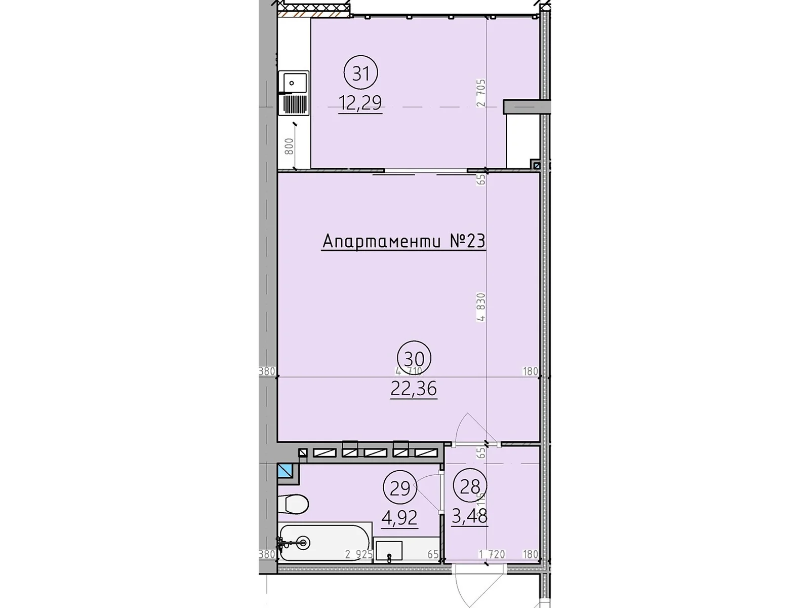 Продается 1-комнатная квартира 43.6 кв. м в Сатанове, цена: 39240 $