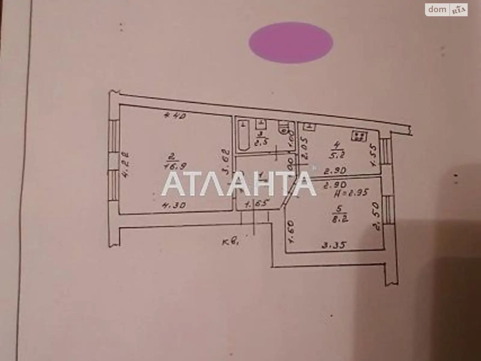 Продається 2-кімнатна квартира 44 кв. м у Одесі, вул. Болгарська - фото 1