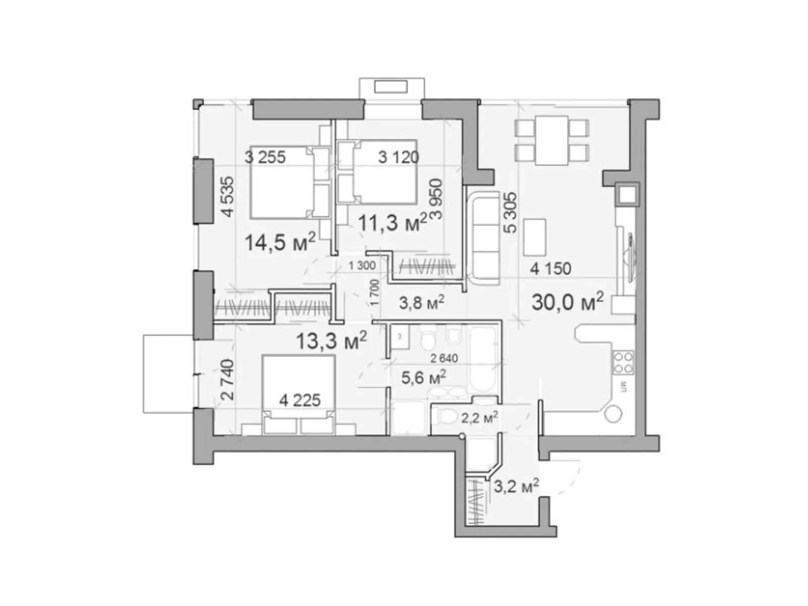 Продається 3-кімнатна квартира 81.1 кв. м у Дніпрі, вул. Призаводська, 24