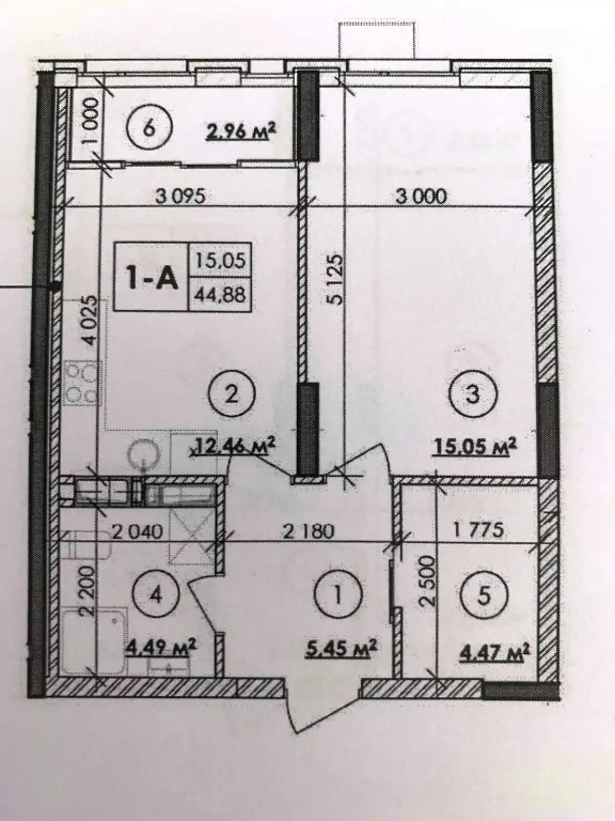 Продается 1-комнатная квартира 44 кв. м в Киеве, ул. Каунасская, 27