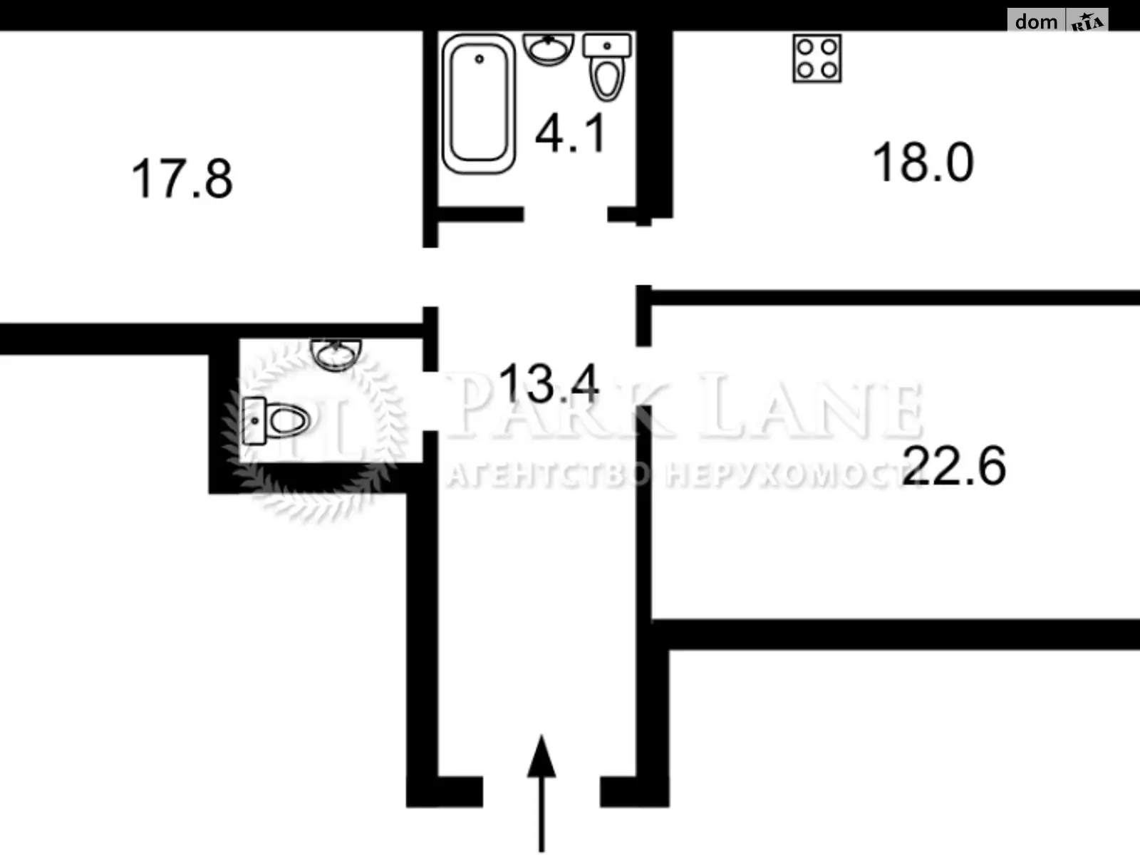 Продается 2-комнатная квартира 81.1 кв. м в Киеве, ул. Метрологическая, 25