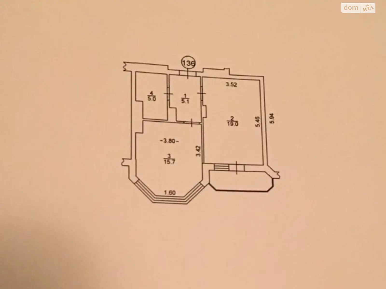 Продается 1-комнатная квартира 46 кв. м в Ирпене, ул. Западная, 8