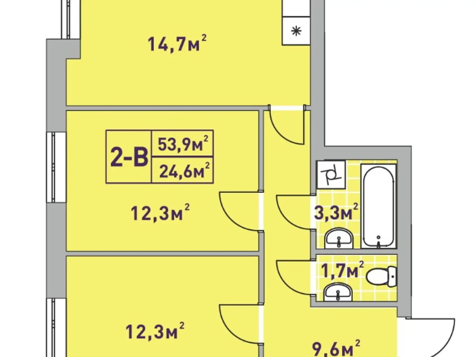 Продается 2-комнатная квартира 54 кв. м в Ирпене, ул. Университетская, 1