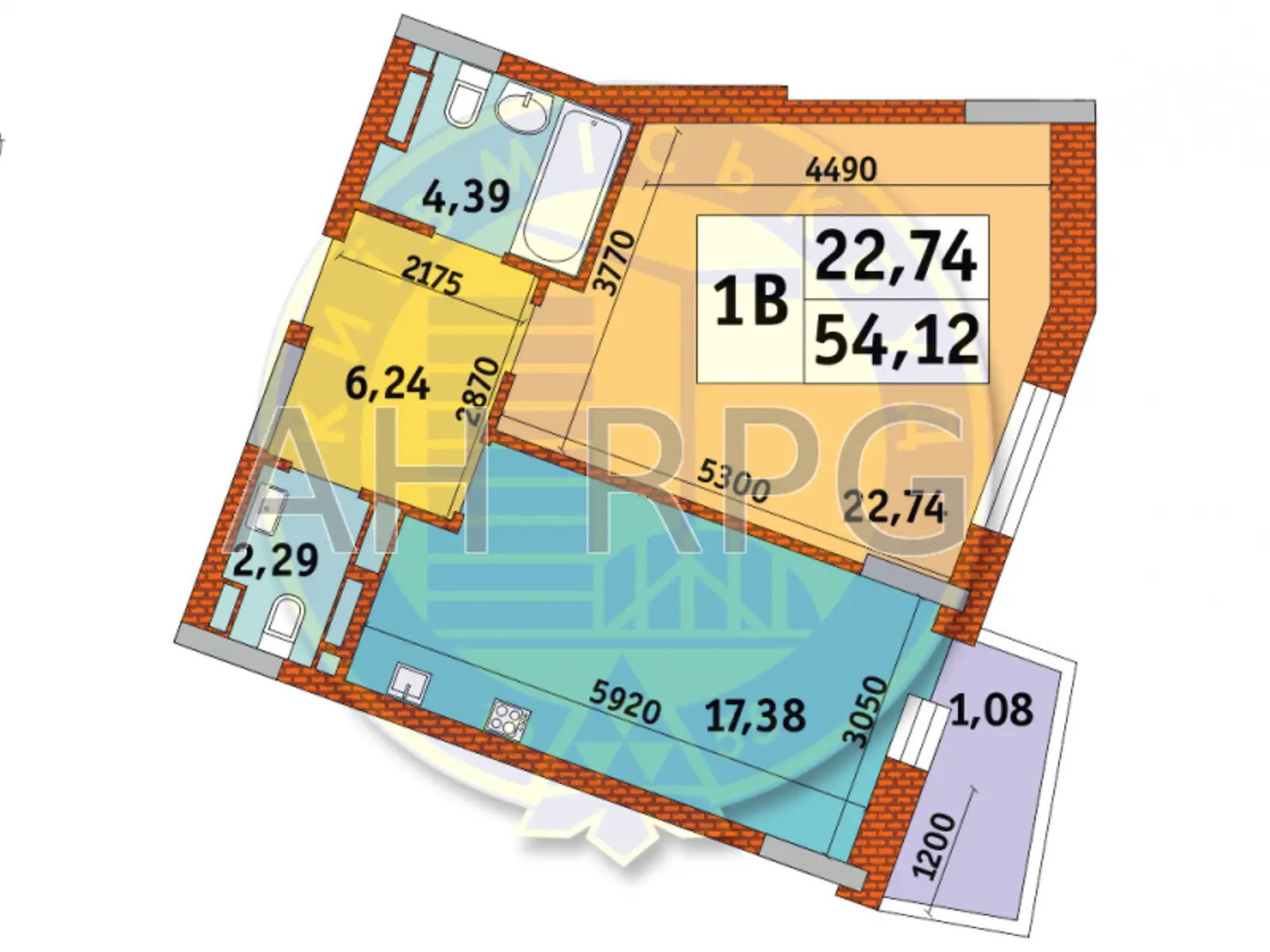 Продается 1-комнатная квартира 54 кв. м в Киеве, ул. Глубочицкая, 43 - фото 1