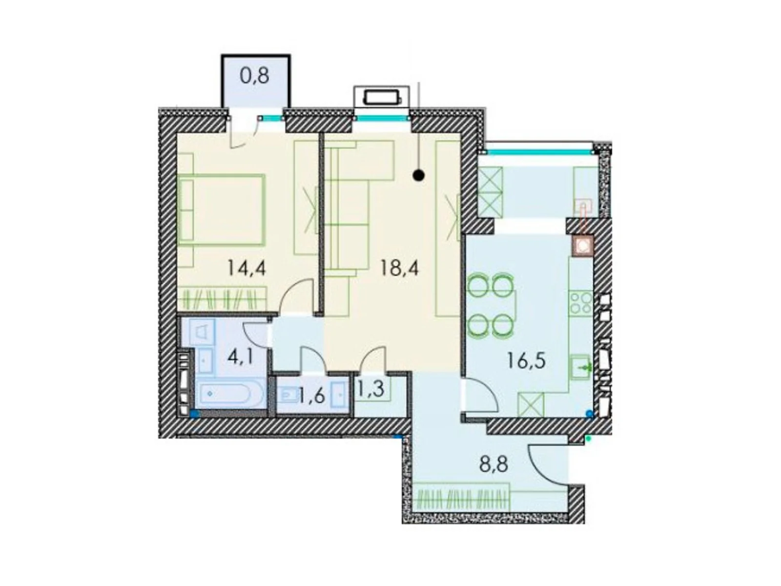 Продается 3-комнатная квартира 70 кв. м в Днепре, ул. Призаводская, 24