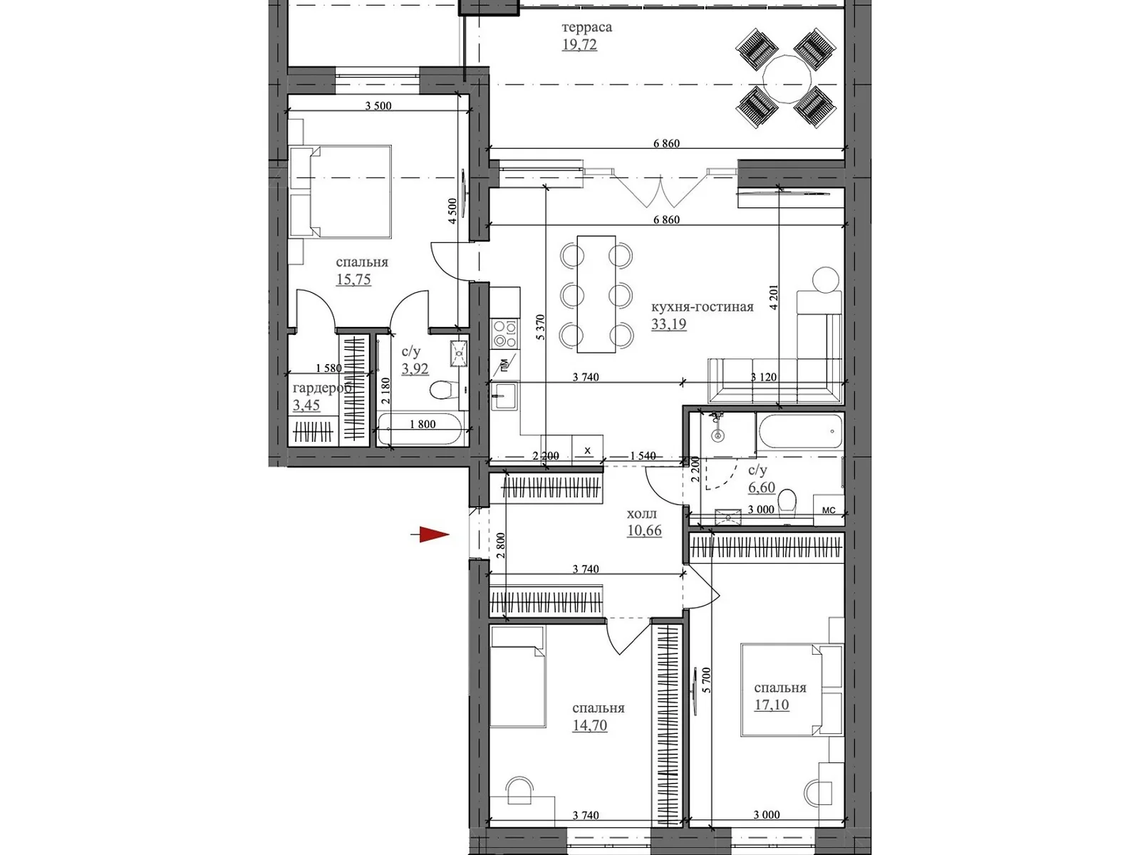 Продается 4-комнатная квартира 125.09 кв. м в Киеве, ул. Университетская, 26 - фото 1