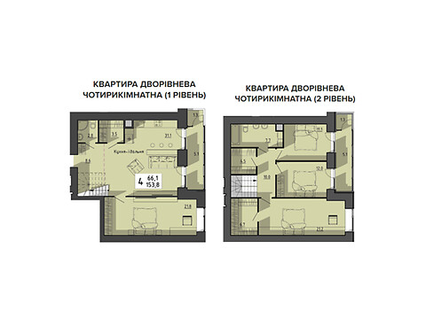 Продается 4-комнатная квартира 153.8 кв. м в Тернополе, пер. Тарнавского Мирона Генерала
