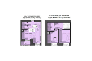 Продается 1-комнатная квартира 72.9 кв. м в Тернополе, 