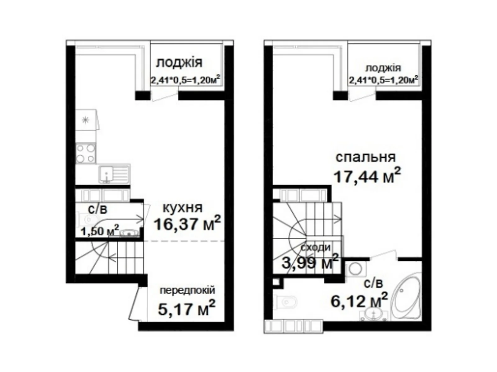 Продается 1-комнатная квартира 52.99 кв. м в Киеве, ул. Академика Заболотного, 152