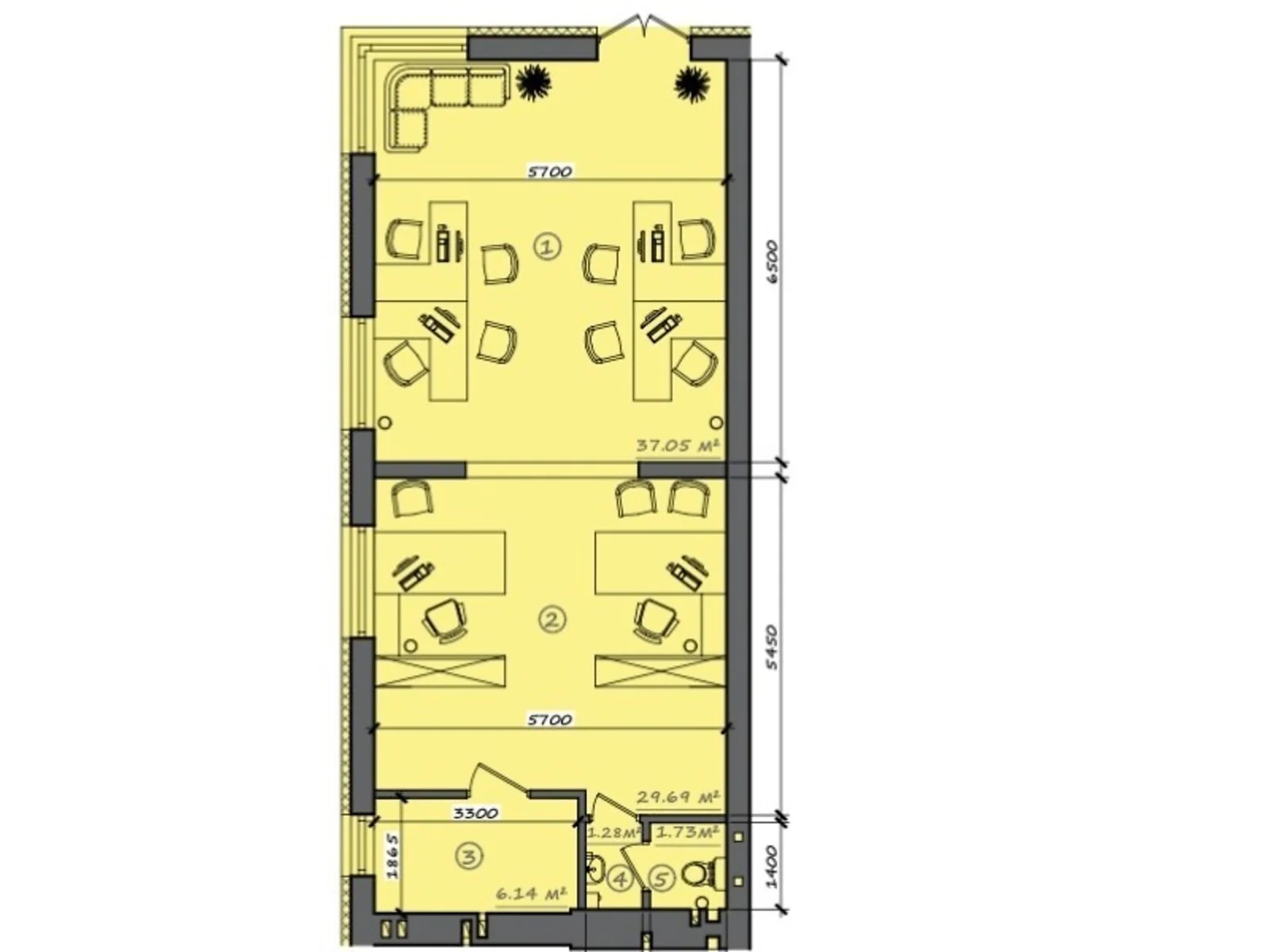 Продается объект сферы услуг 75 кв. м в 4-этажном здании, цена: 112500 $ - фото 1