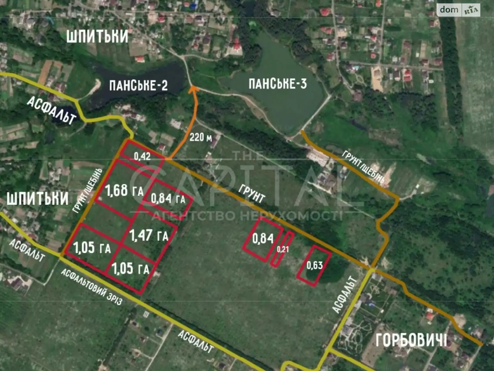 Продається земельна ділянка 250 соток у Київській області - фото 3