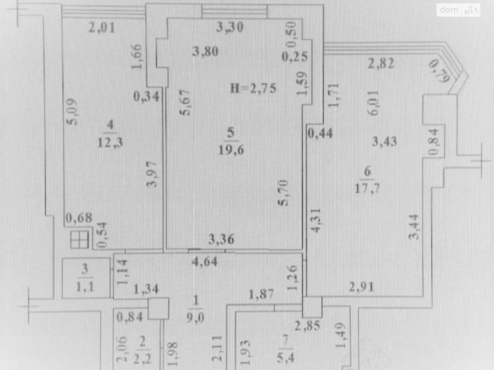 Продается 2-комнатная квартира 68 кв. м в Одессе, ул. Гранитная, 1