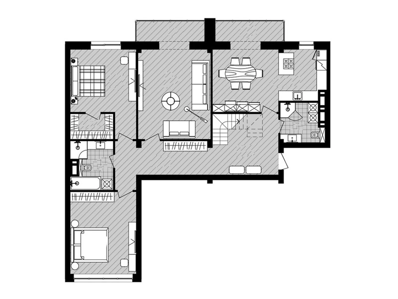 Продается 7-комнатная квартира 282.1 кв. м в Павлограде, ул. Центральная, 21 - фото 1