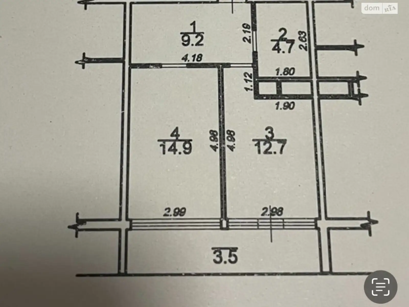 Продается 1-комнатная квартира 46 кв. м в Одессе, ул. Генуэзская, 1/3