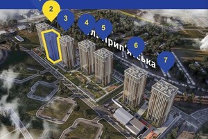 Продается 1-комнатная квартира 44 кв. м в Киеве, ул. Причальная