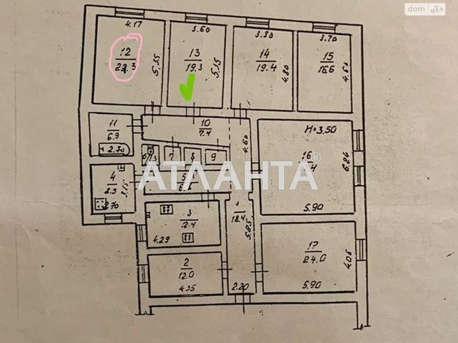 Продается комната 17.5 кв. м в Одессе, цена: 12000 $ - фото 1