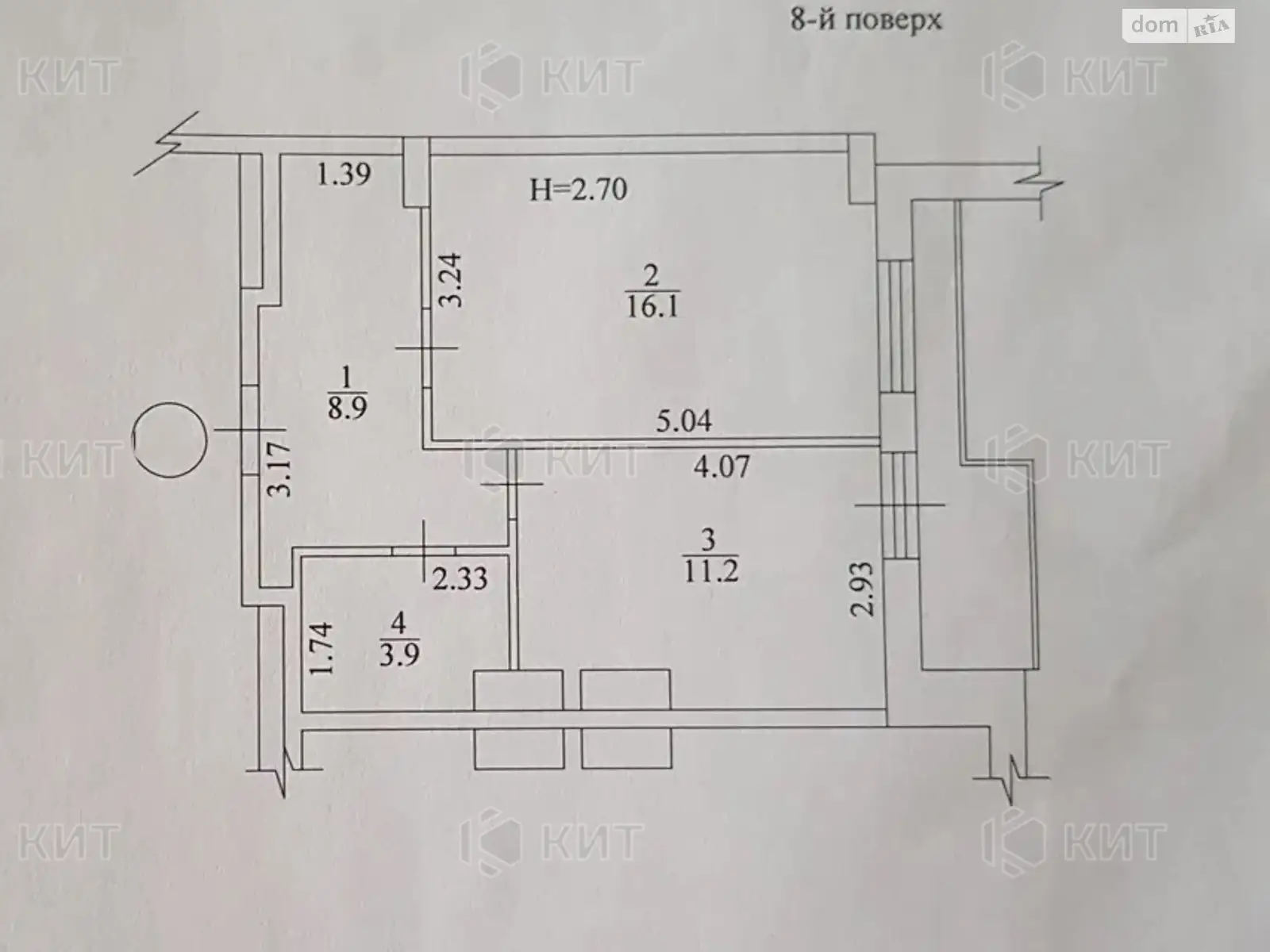 Продается 1-комнатная квартира 42 кв. м в Харькове, ул. Зерновая, 47