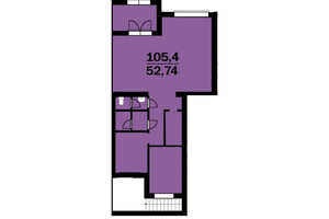 Продається офіс 105.4 кв. м в нежитловому приміщені в житловому будинку, цена: 84320 $