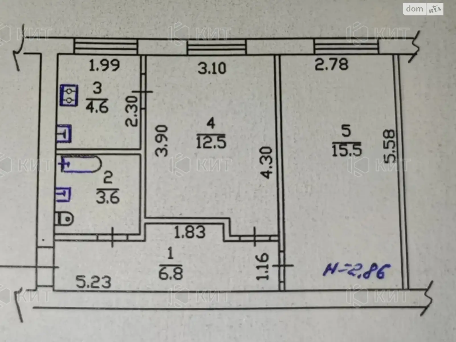 Продается 2-комнатная квартира 43 кв. м в Харькове, ул. Франтишека Крала, 17