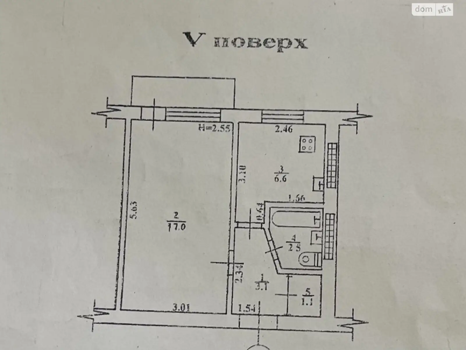 Продается 1-комнатная квартира 32 кв. м в Одессе, ул. Героев Крут, 33 - фото 1