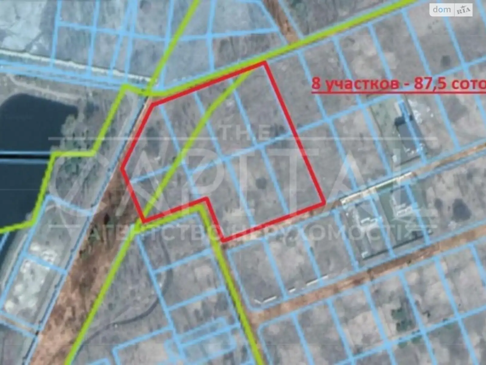 Продается земельный участок 87 соток в Киевской области, цена: 350000 $