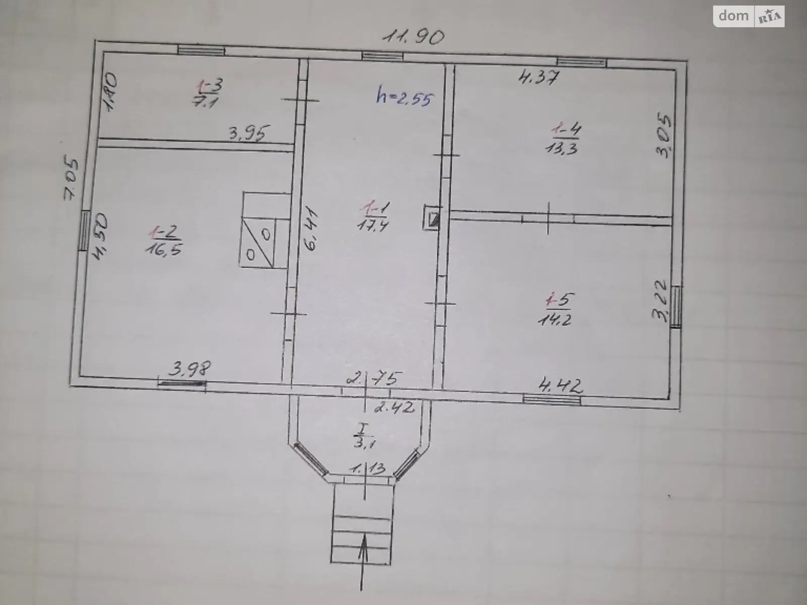 Продается одноэтажный дом 72 кв. м с балконом, цена: 6600 $ - фото 1