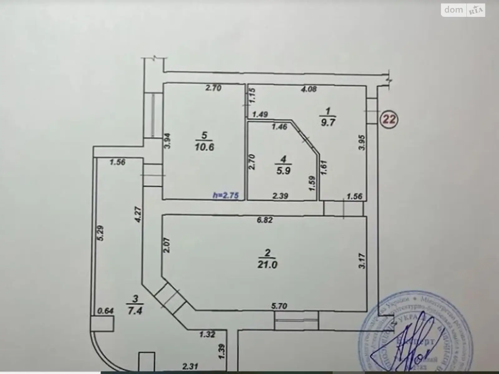 Продається 1-кімнатна квартира 55 кв. м у Хмельницькому, вул. Водопровідна