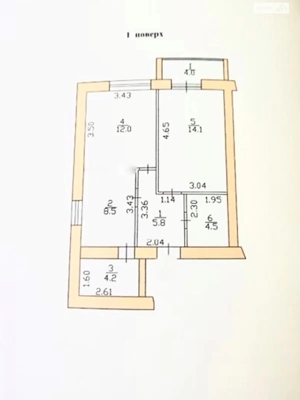 1-комнатная квартира 53 кв. м в Тернополе, цена: 33900 $ - фото 1