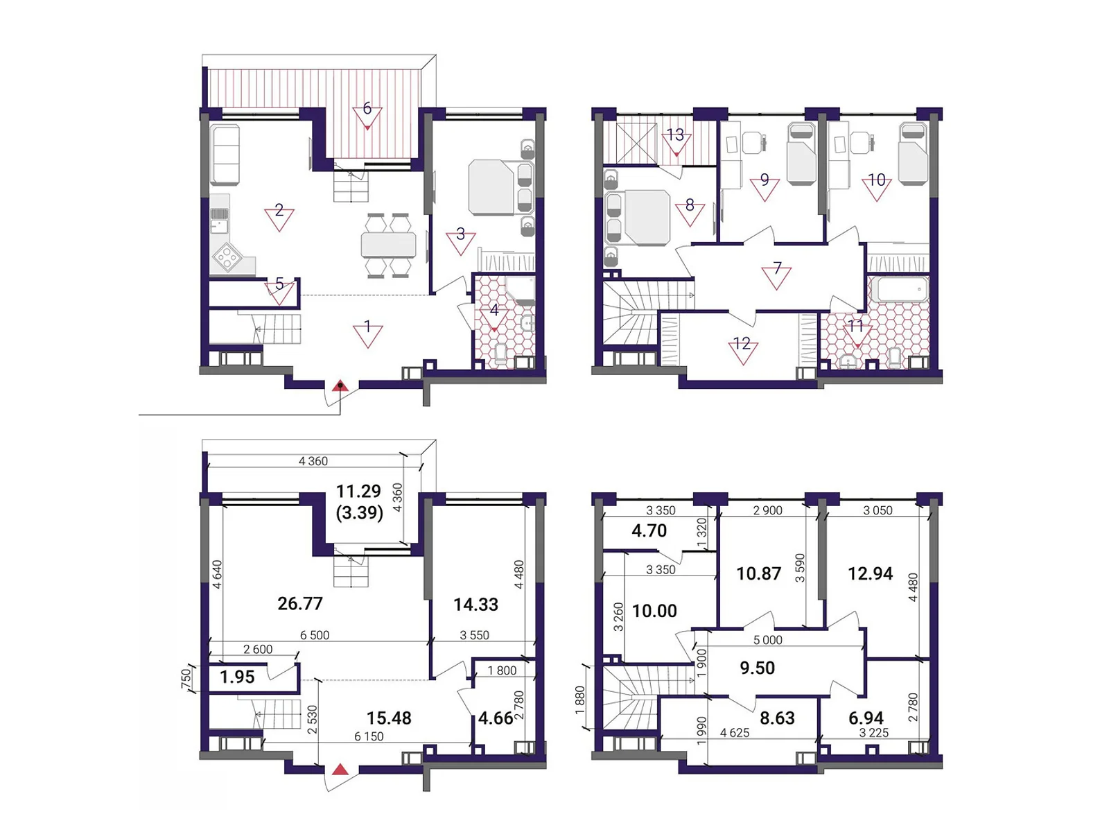 Продается 4-комнатная квартира 132.42 кв. м в Киеве, наб. Днепровская