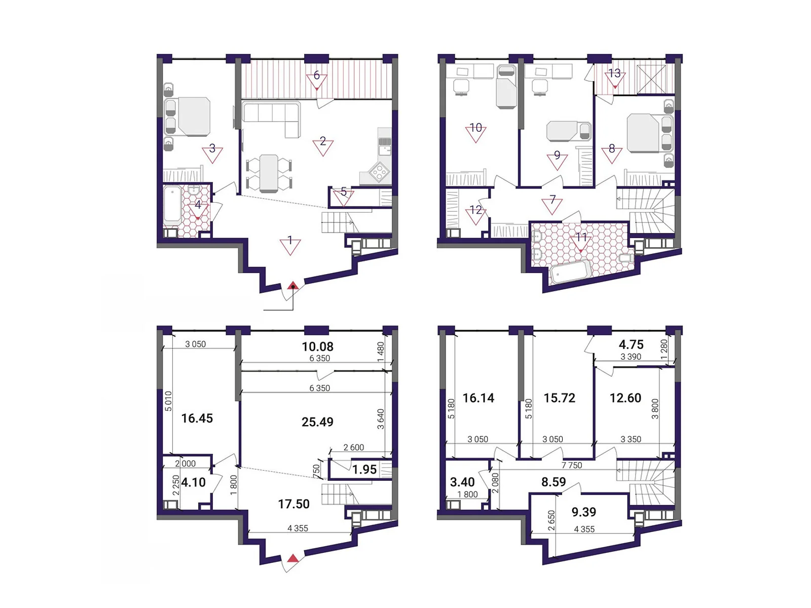 Продается 4-комнатная квартира 146.16 кв. м в Киеве, наб. Днепровская - фото 1