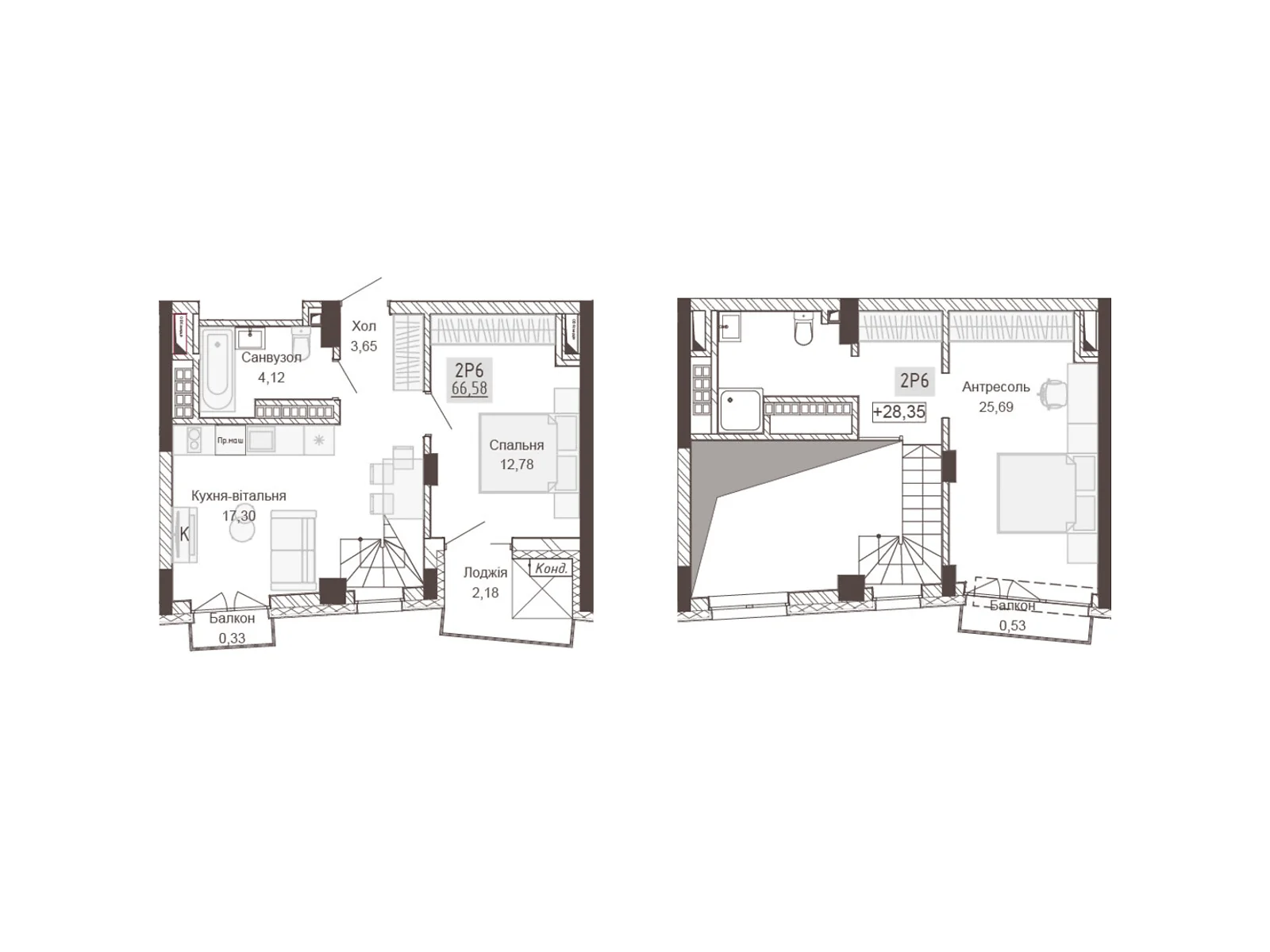 Продается 2-комнатная квартира 66.58 кв. м в Ровно, цена: 100600 $