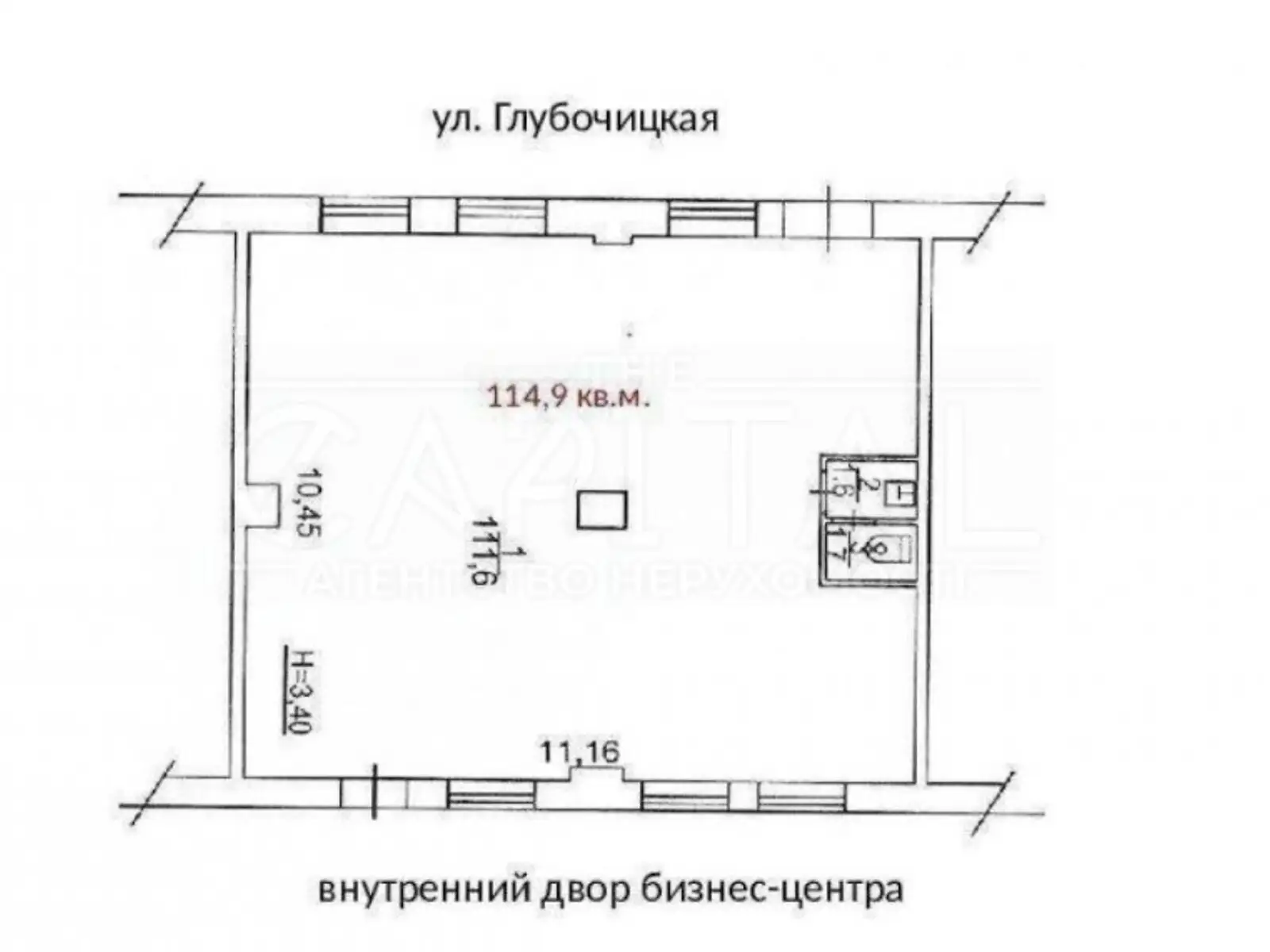 Здається в оренду офіс 115 кв. м в бізнес-центрі - фото 2