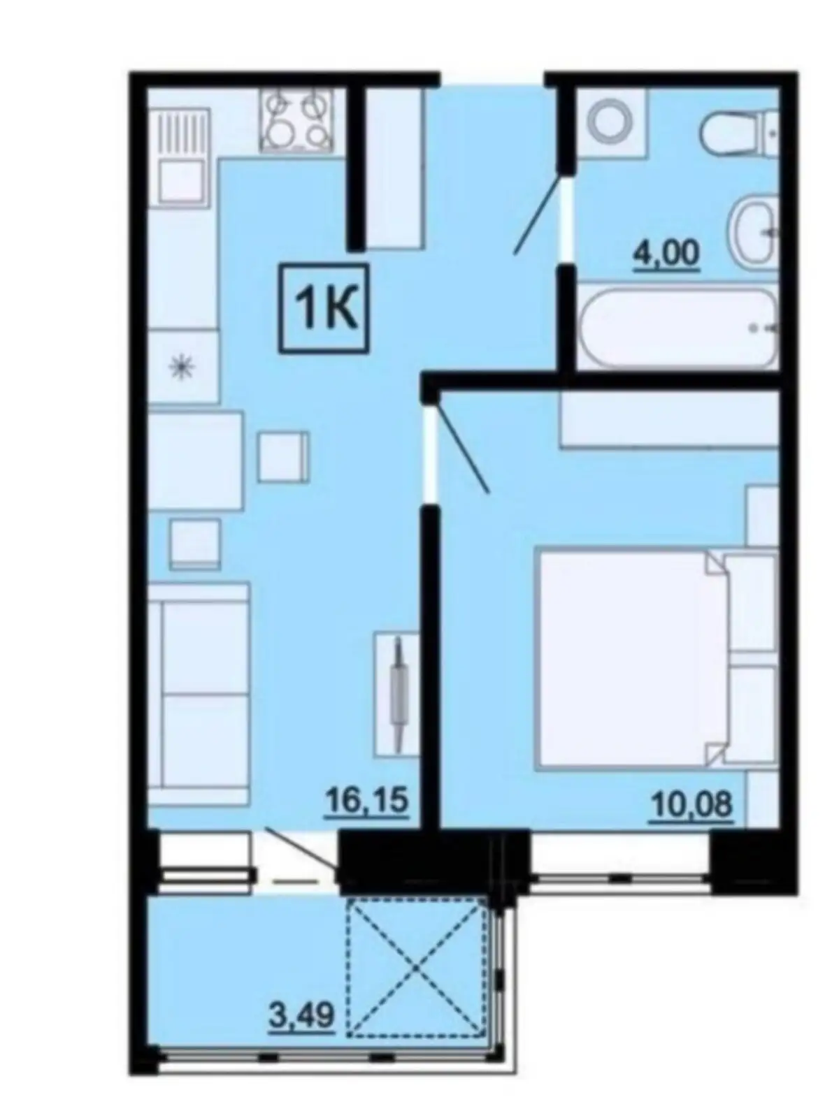 Продается 1-комнатная квартира 35 кв. м в Одессе, ул. Профсоюзная, 9