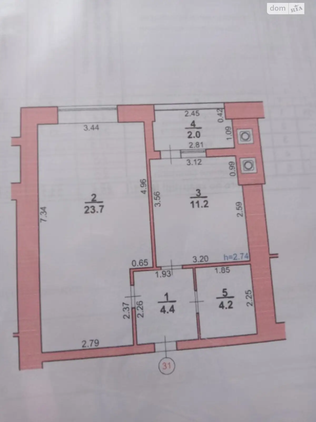 Продається 1-кімнатна квартира 45 кв. м у Хмельницькому, вул. Лісогринівецька