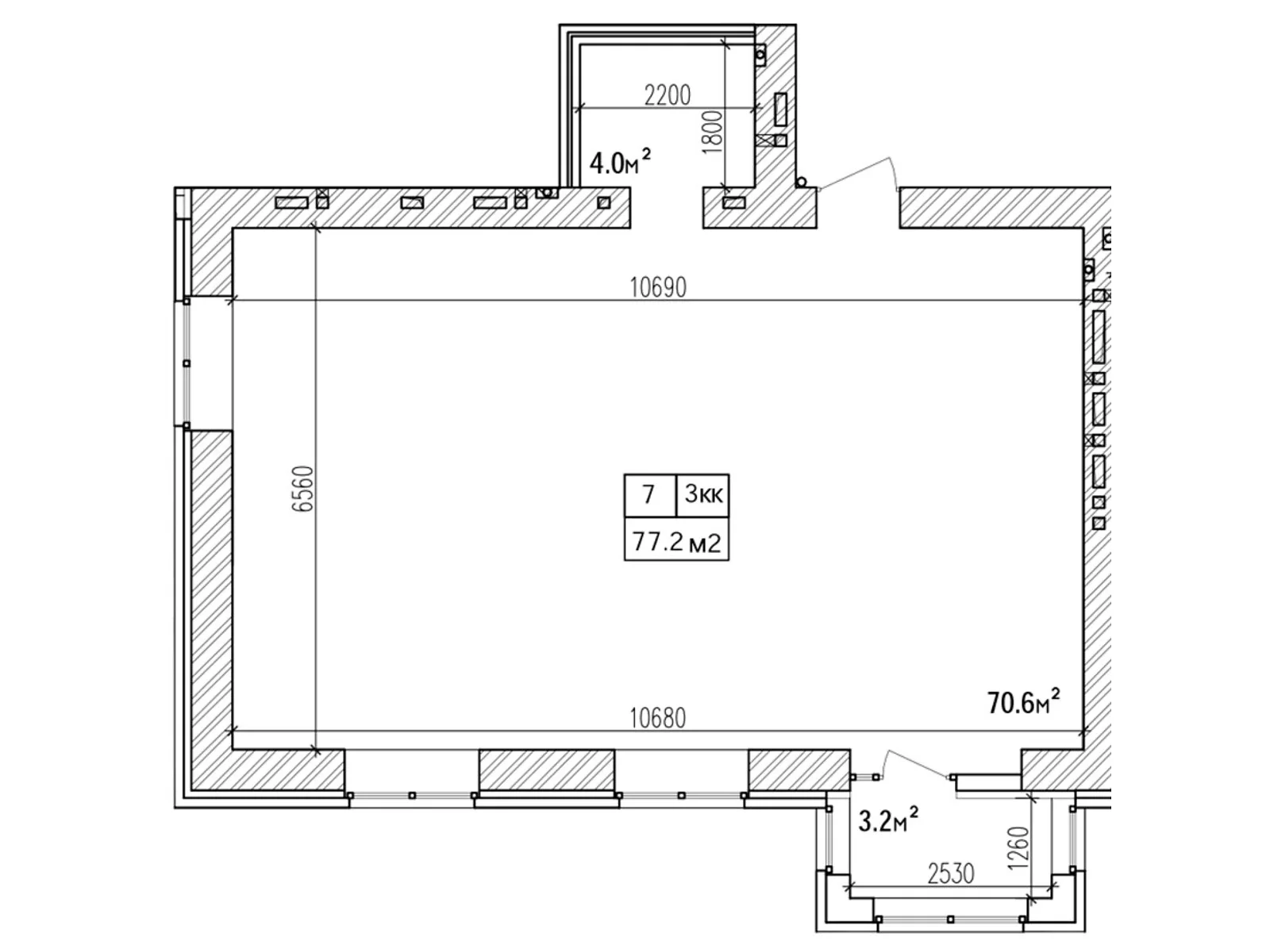 Продается 3-комнатная квартира 77.2 кв. м в Днепре, цена: 67936 $