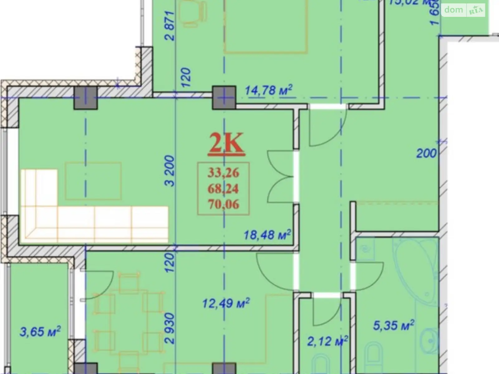 Продается 2-комнатная квартира 70 кв. м в Ивано-Франковске, ул. Независимости (Горького), 146А