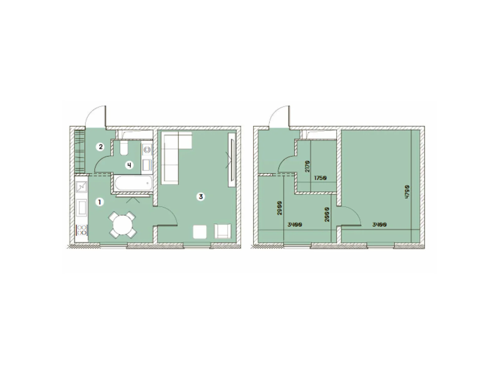 1-комнатная квартира 31.02 кв. м в Запорожье, цена: 17926 $