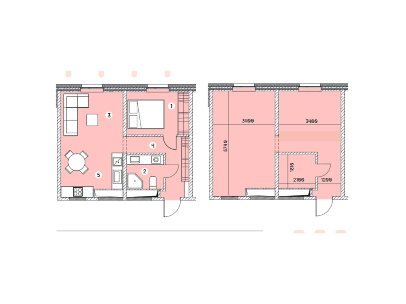 1-комнатная квартира 37.25 кв. м в Запорожье, цена: 25145 $