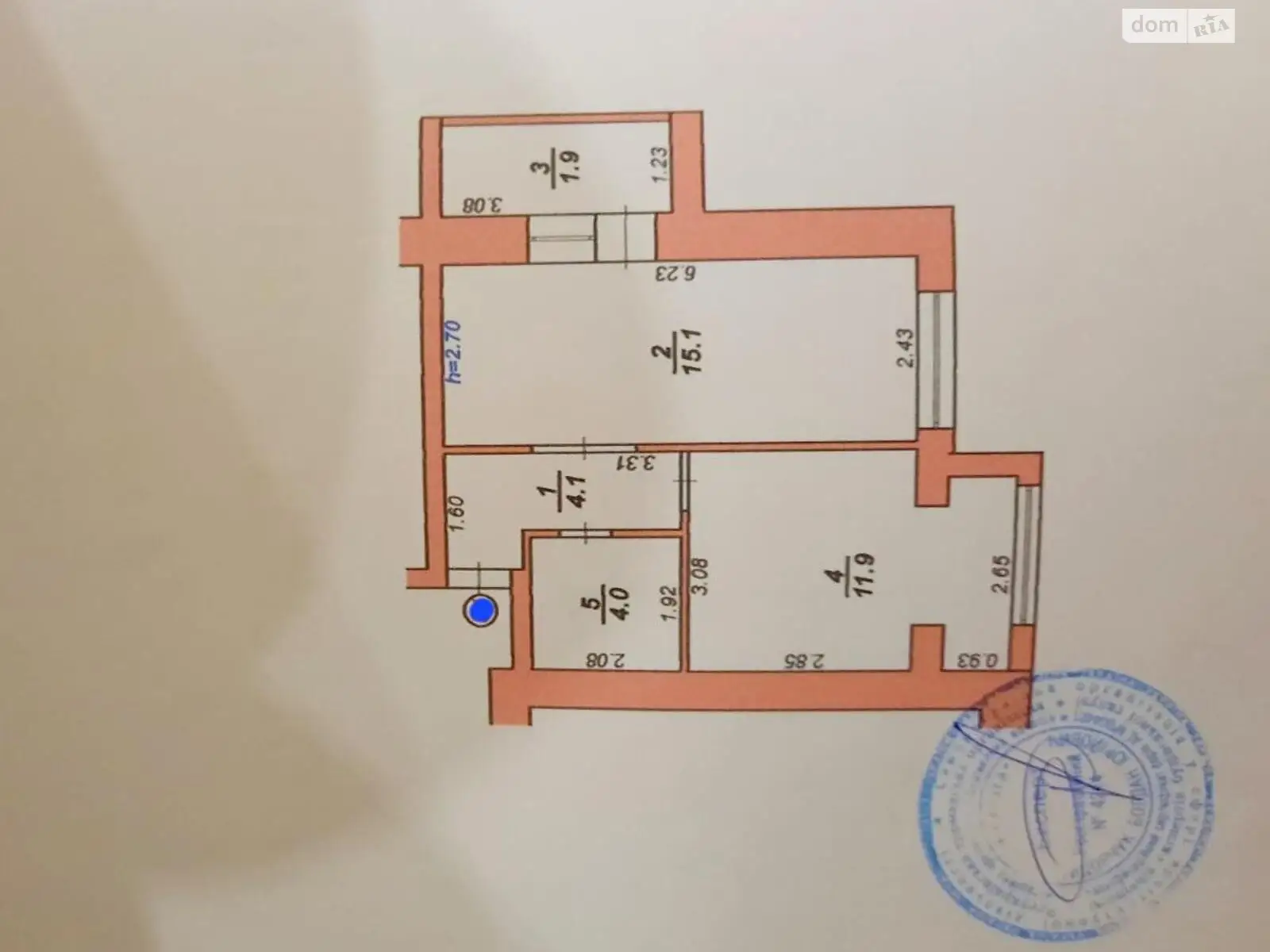 Продается 1-комнатная квартира 37 кв. м в Хмельницком, ул. Нижняя Береговая