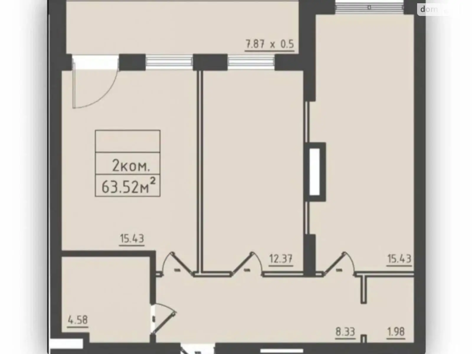 Продается 2-комнатная квартира 63.5 кв. м в Одессе, ул. Дача Ковалевского