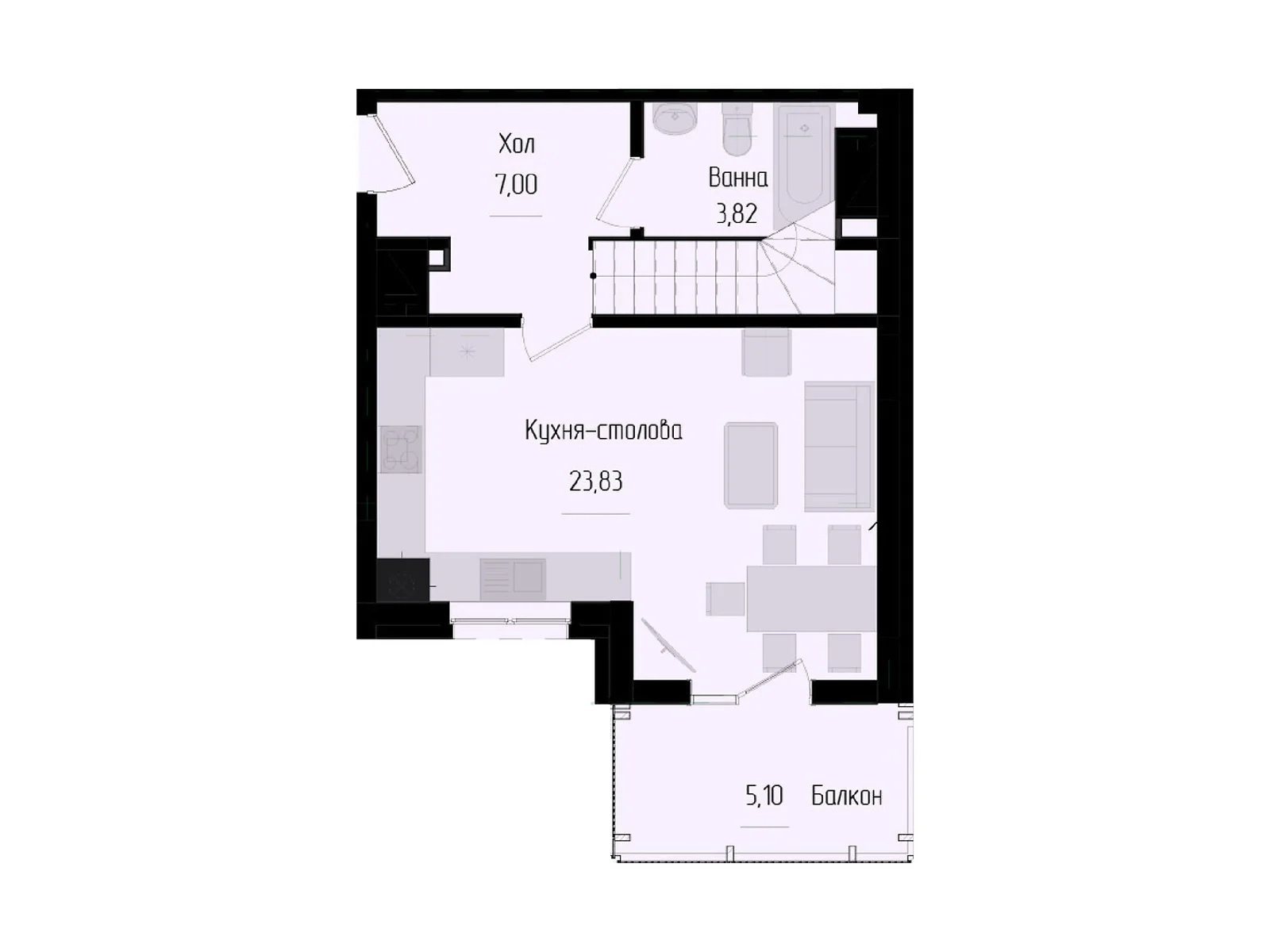 Продается 3-комнатная квартира 99.05 кв. м в Черновцах